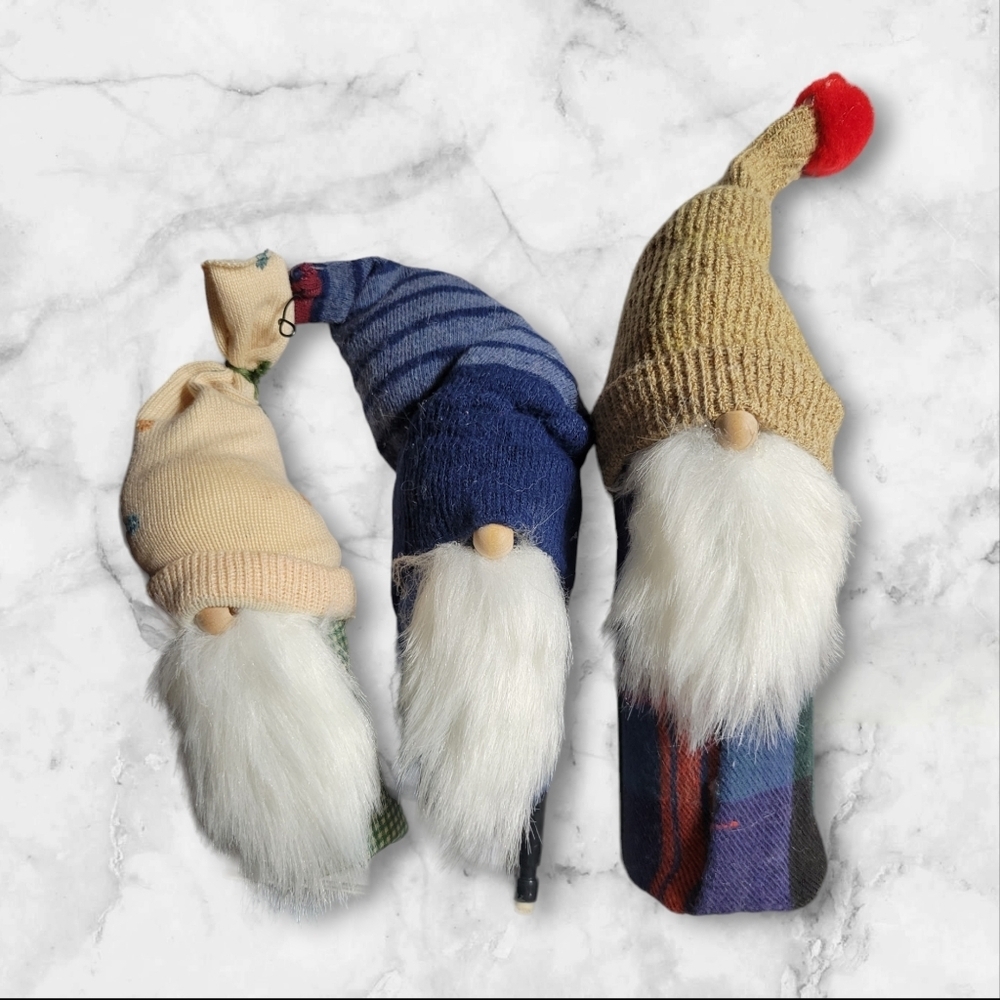 3 Gnome Ornaments